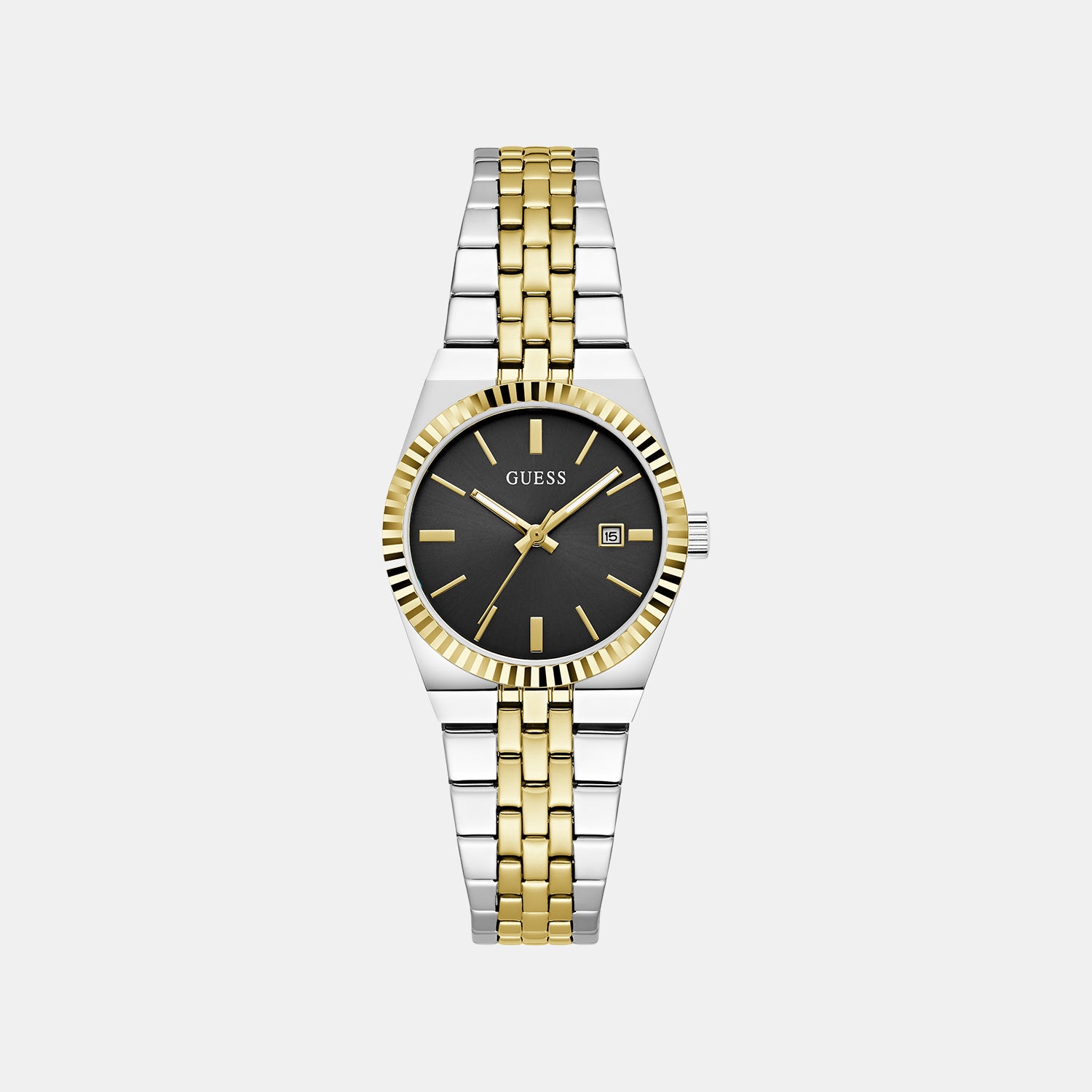 Vera Women Quartz Black Dial Analog Stainless Steel Watch GW1101L3