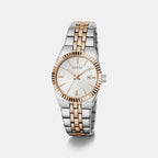 Dress Women Quartz Silver Dial Analog Stainless Steel Watch GW1101L5