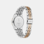 Dress Women Quartz Silver Dial Analog Stainless Steel Watch GW1101L5
