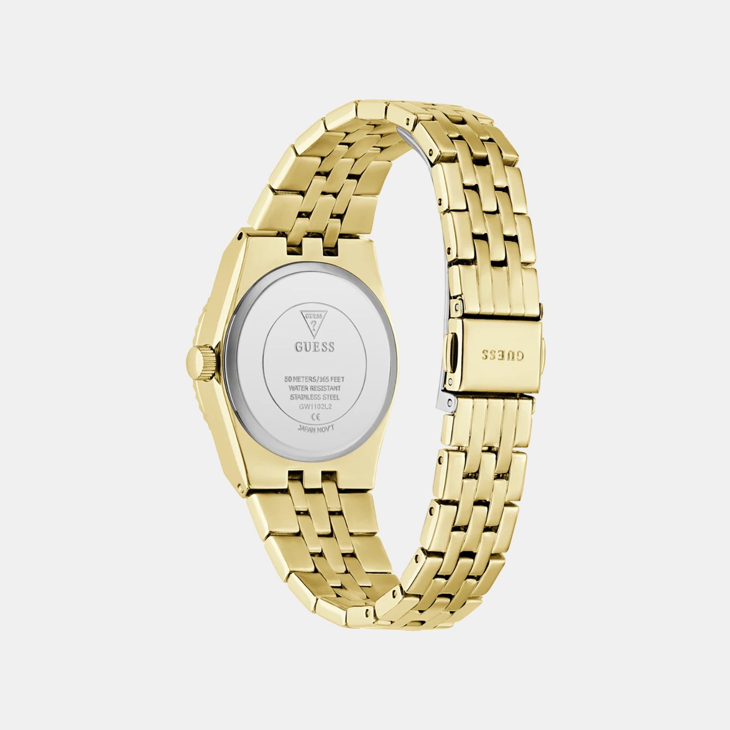 Dress Women Quartz Brown Dial Analog Stainless Steel Watch GW1102L2