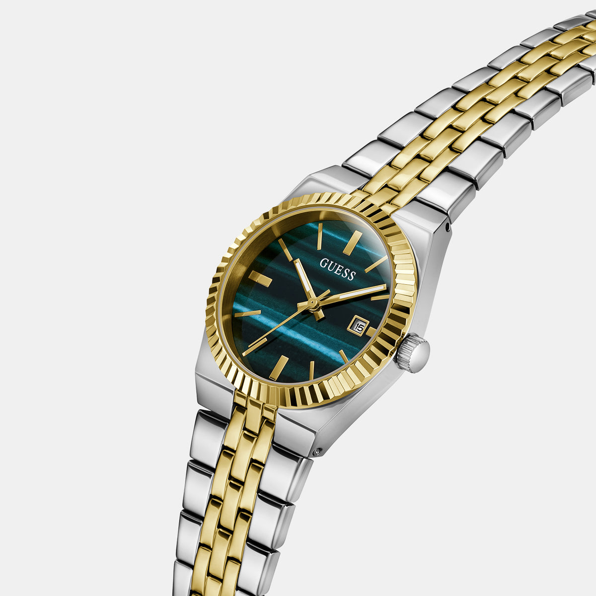 Vera Women Quartz Green Dial Analog Stainless Steel Watch GW1102L3