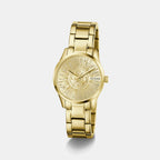 Iconic Women Quartz Champagne Dial Analog Stainless Steel Watch GW1108L2