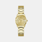 Iconic Women Quartz Champagne Dial Analog Stainless Steel Watch GW1108L2
