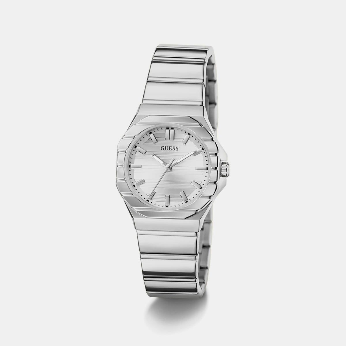Dress Women Quartz Silver Dial Analog Stainless Steel Watch GW1110L1