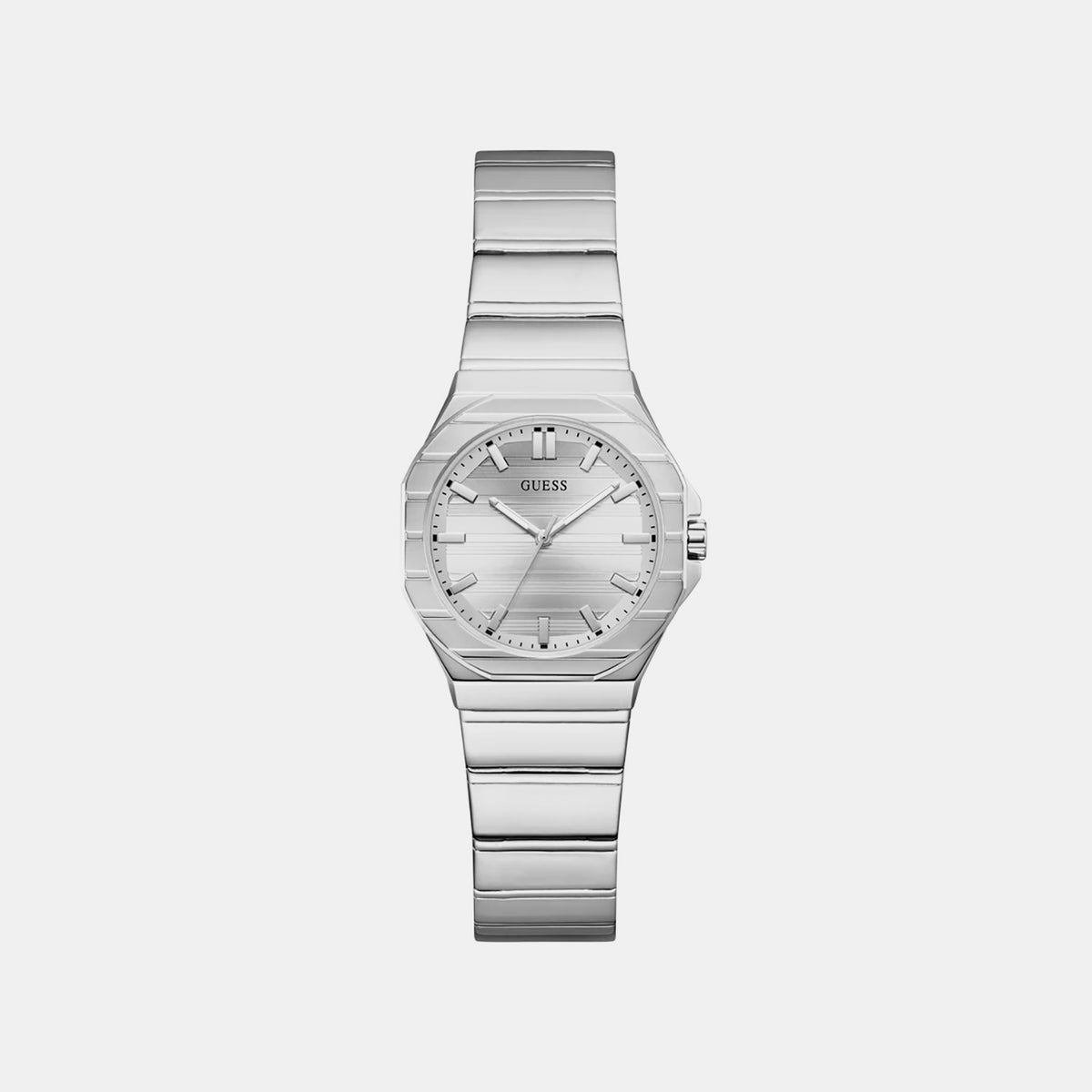 Dress Women Quartz Silver Dial Analog Stainless Steel Watch GW1110L1