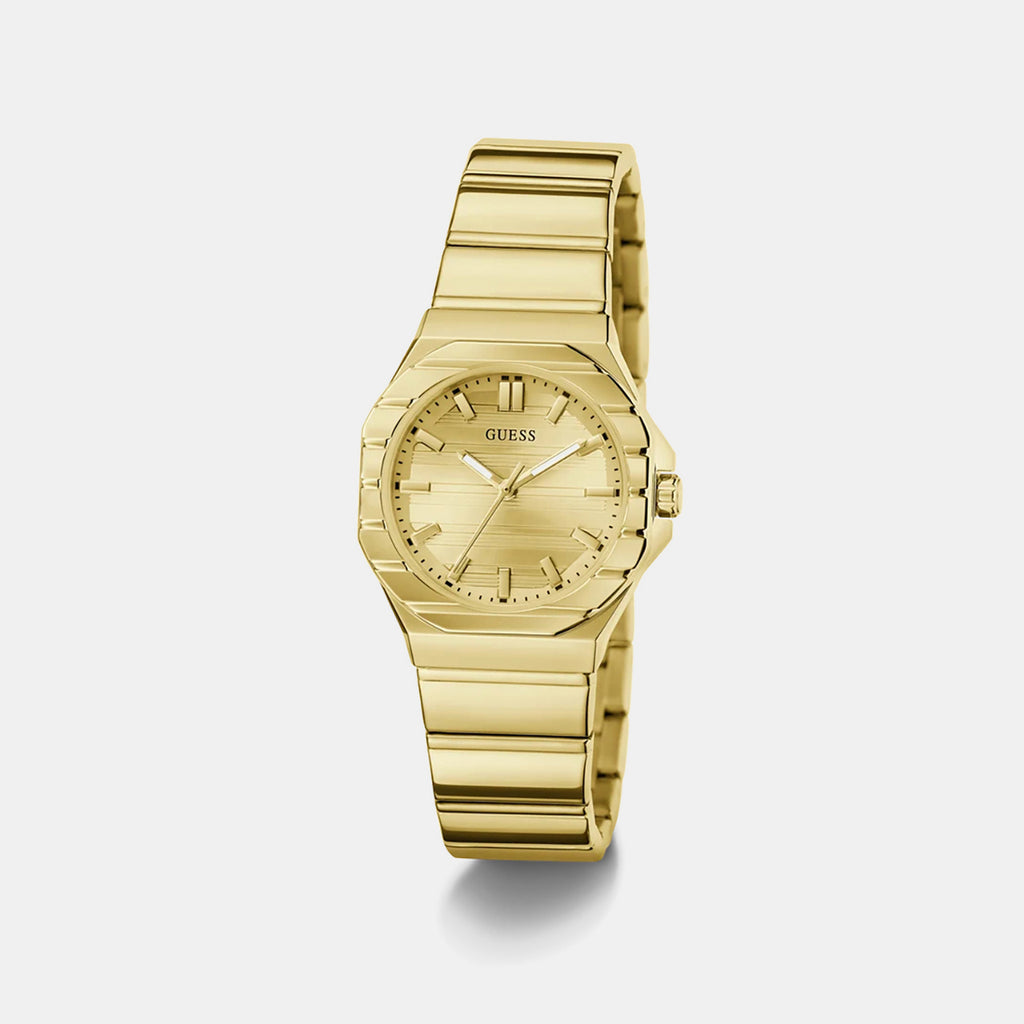 Dress Women Quartz Champagne Dial Analog Stainless Steel Watch GW1110L2