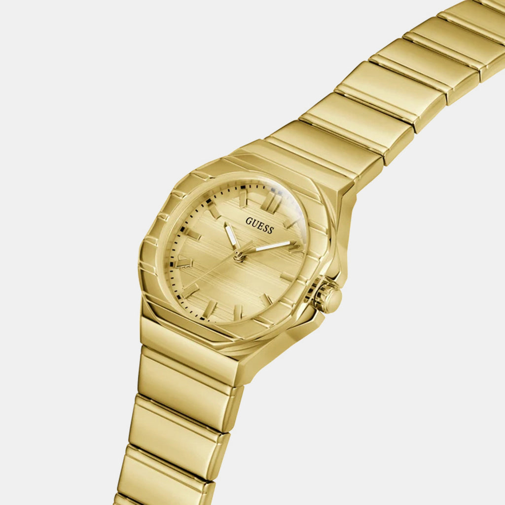 Dress Women Quartz Champagne Dial Analog Stainless Steel Watch GW1110L2