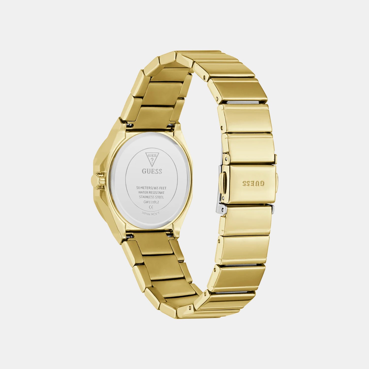 Dress Women Quartz Champagne Dial Analog Stainless Steel Watch GW1110L2