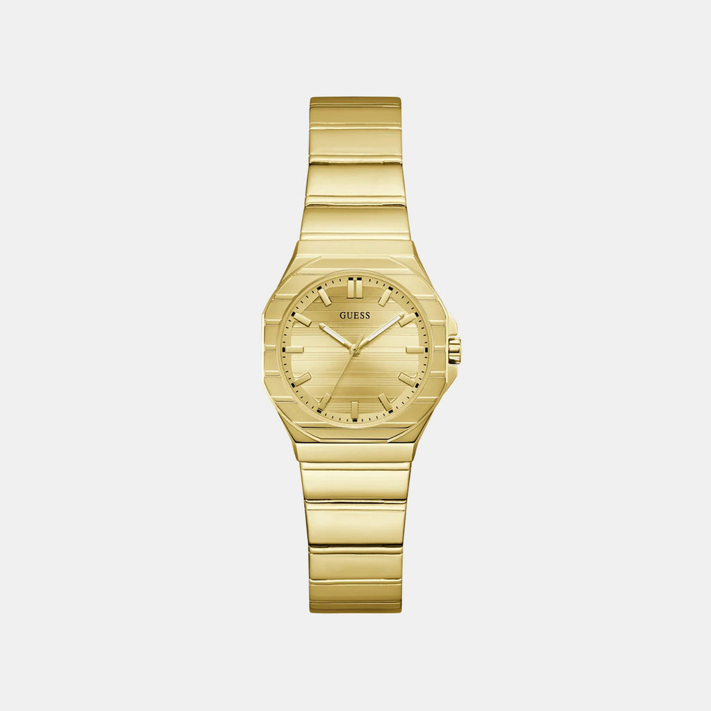 Dress Women Quartz Champagne Dial Analog Stainless Steel Watch GW1110L2