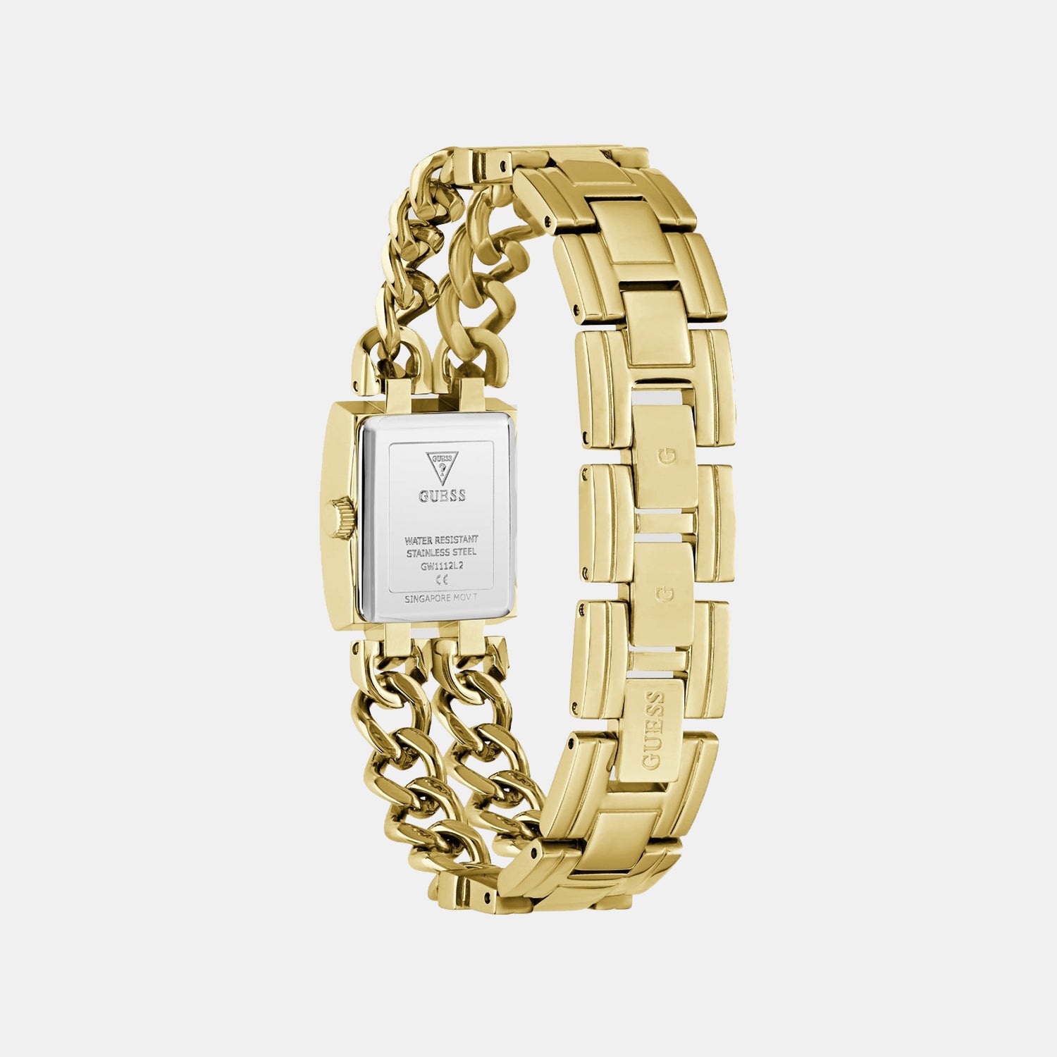 Women Quartz Gold Dial Analog Stainless Steel Watch GW1112L2