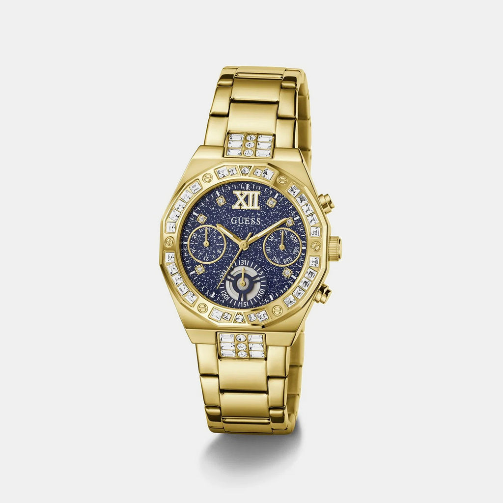 Women Quartz Blue Dial Chronograph Stainless Steel Watch GW1116L2