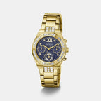 Women Quartz Blue Dial Chronograph Stainless Steel Watch GW1116L2