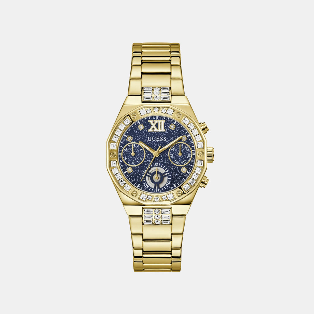 Women Quartz Blue Dial Chronograph Stainless Steel Watch GW1116L2