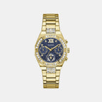 Women Quartz Blue Dial Chronograph Stainless Steel Watch GW1116L2