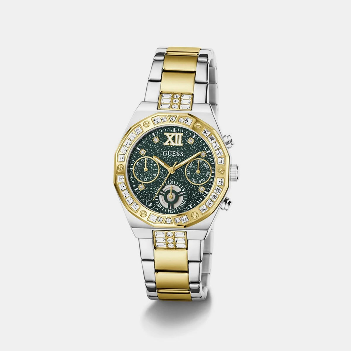 Women Quartz Green Dial Chronograph Stainless Steel Watch GW1116L3