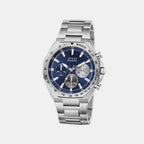 Men Quartz Blue Dial Chronograph Stainless Steel Watch GW1122G1