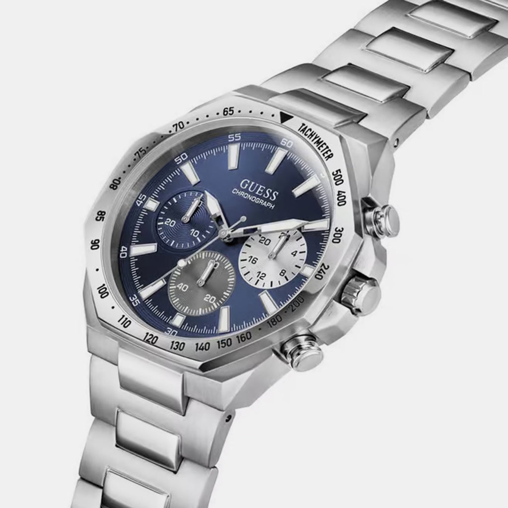 Men Quartz Blue Dial Chronograph Stainless Steel Watch GW1122G1