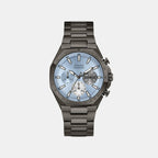 Sport Men Quartz Blue Dial Chronograph Stainless Steel Watch GW1122G3