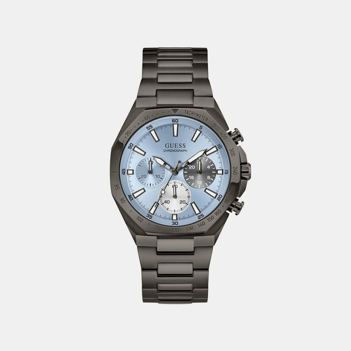Sport Men Quartz Blue Dial Chronograph Stainless Steel Watch GW1122G3