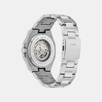 Men Automatic Black Dial Analog Stainless Steel Watch GW1123G1