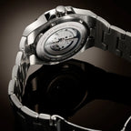 Men Automatic Black Dial Analog Stainless Steel Watch GW1123G1