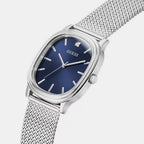 Women Quartz Blue Dial Analog Mesh Watch GW1124G1