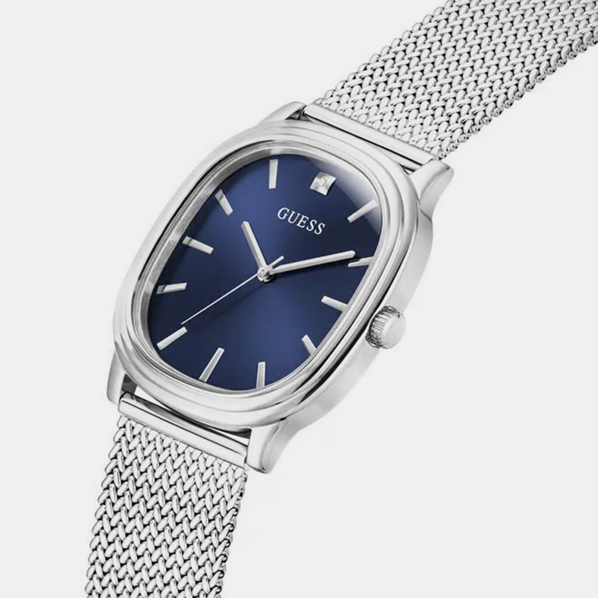 Women Quartz Blue Dial Analog Mesh Watch GW1124G1
