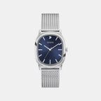 Women Quartz Blue Dial Analog Mesh Watch GW1124G1
