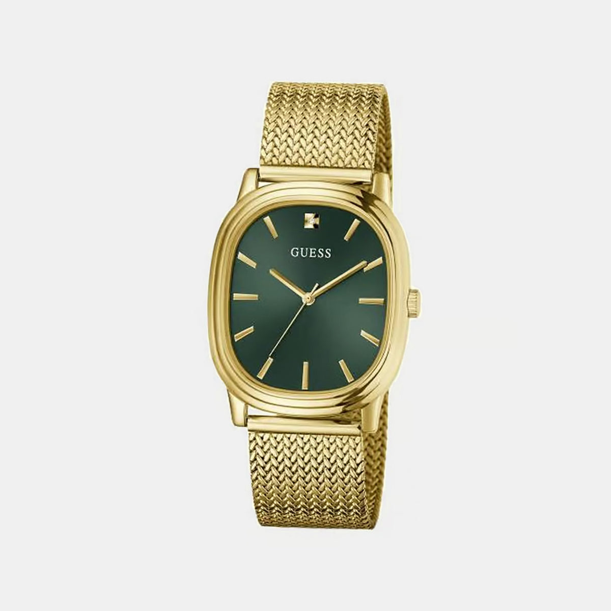 Women Quartz Green Dial Analog Mesh Watch GW1124G2