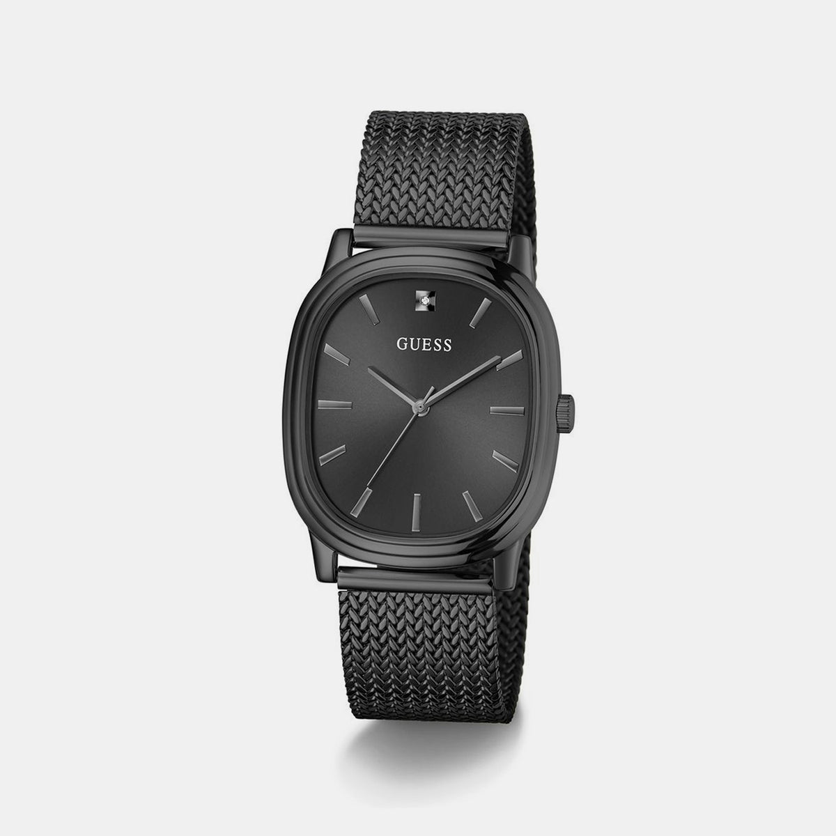 Men Quartz Black Dial Analog Mesh Watch GW1124G3