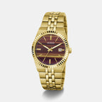 Dress Men Quartz Brown Dial Analog Stainless Steel Watch GW1129G2