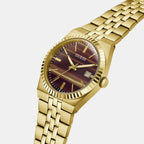 Dress Men Quartz Brown Dial Analog Stainless Steel Watch GW1129G2