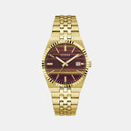 Dress Men Quartz Brown Dial Analog Stainless Steel Watch GW1129G2