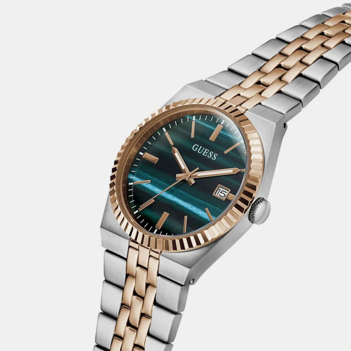 Men Quartz Green Dial Analog Stainless Steel Watch GW1129G6