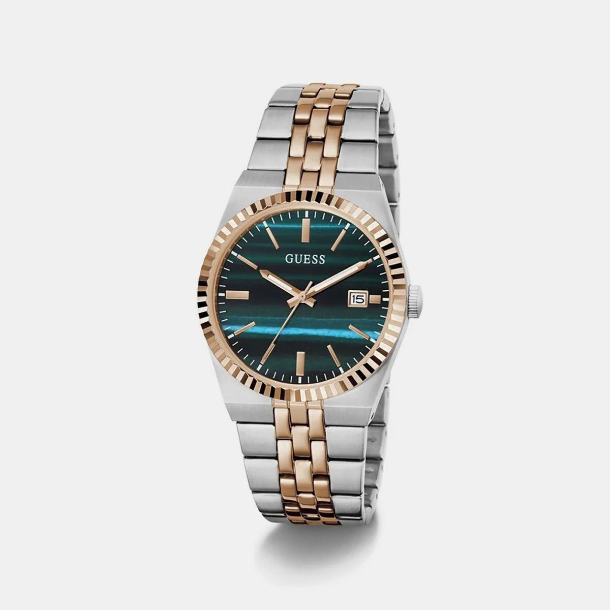 Men Quartz Green Dial Analog Stainless Steel Watch GW1129G6