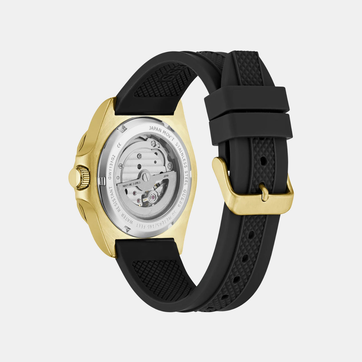 Men Automatic Green Dial Analog Silicone Watch GW1131G2
