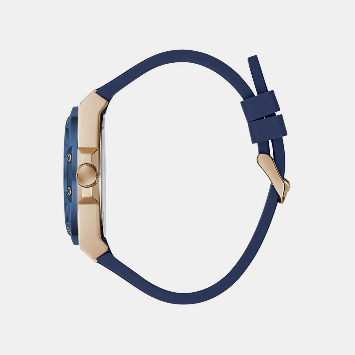 Men Quartz Blue Dial Multi-Function Silicone Watch GW1132G5
