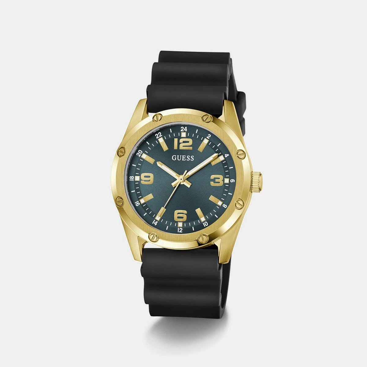 Men Quartz Blue Dial Analog Silicone Watch GW1134G2