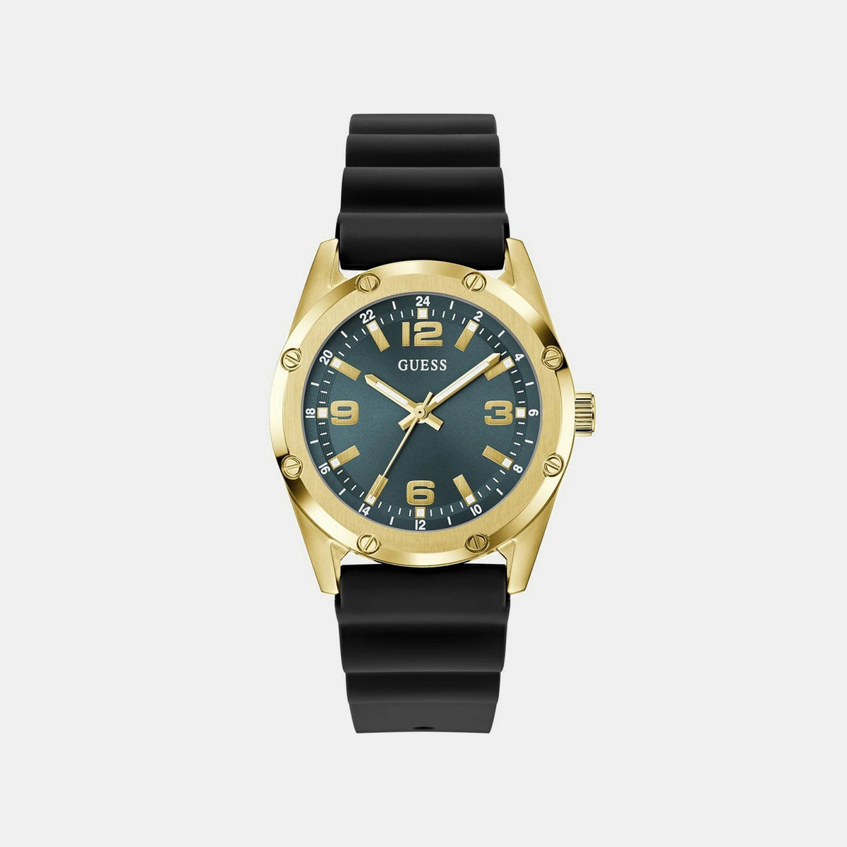 Men Quartz Blue Dial Analog Silicone Watch GW1134G2