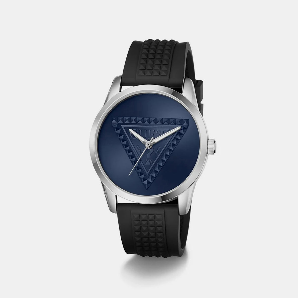 Men Quartz Blue Dial Analog Silicone Watch GW1143G1