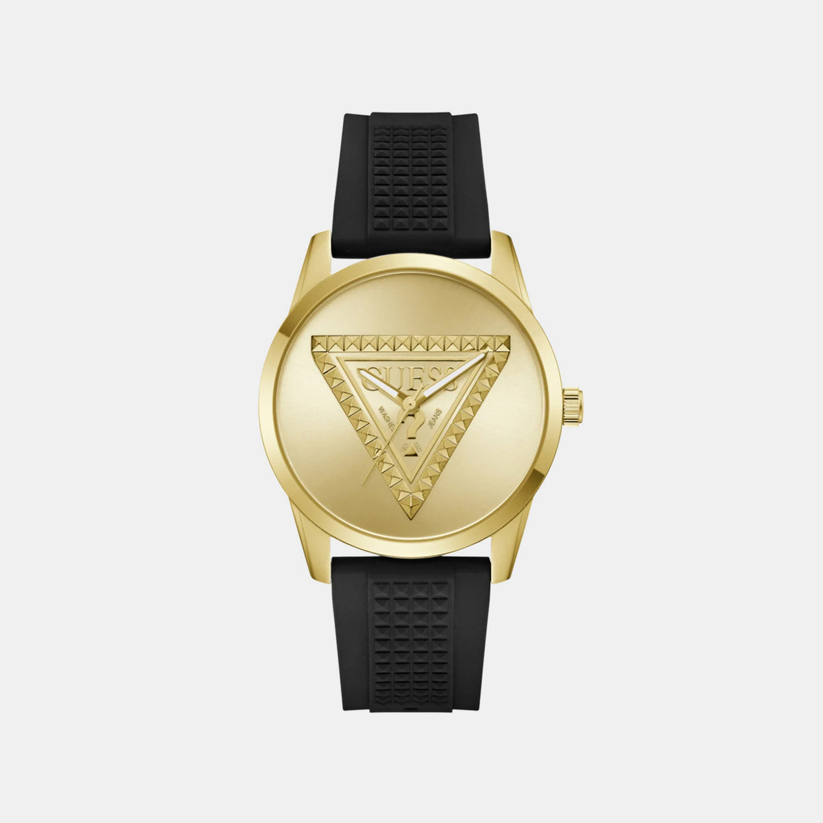 Men Quartz Champagne Dial Analog Silicone Watch GW1143G2
