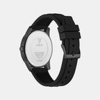 Men Quartz Black Dial Analog Silicone Watch GW1143G3