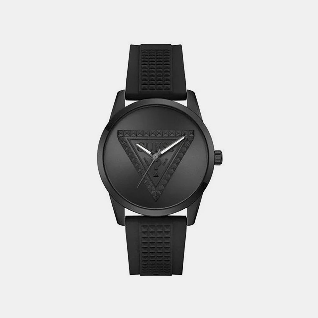 Men Quartz Black Dial Analog Silicone Watch GW1143G3