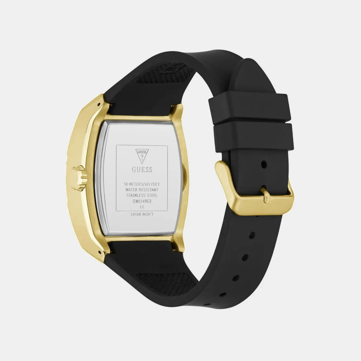 Men Quartz Black Dial Multifunction Silicone Watch GW1149G2