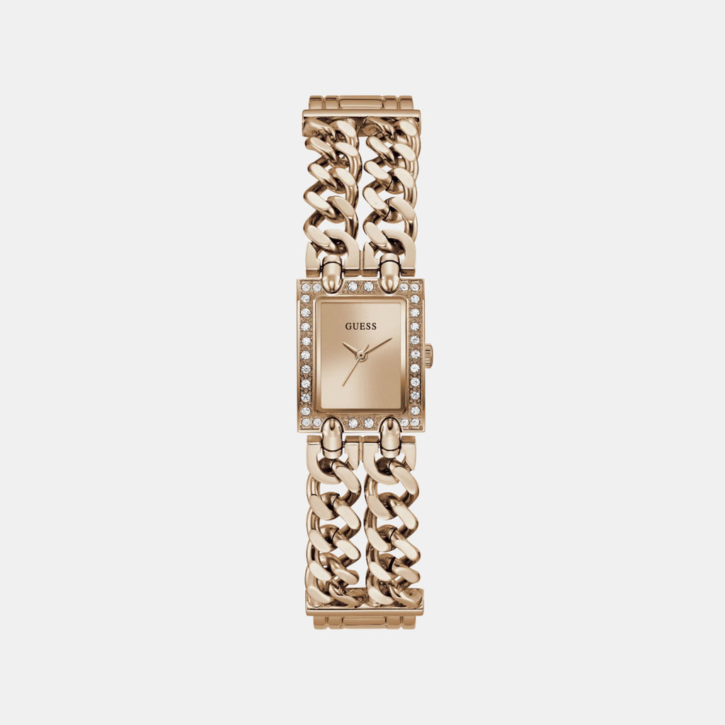 Women Quartz Rose Gold Dial Analog Stainless Steel Watch GW1159L4