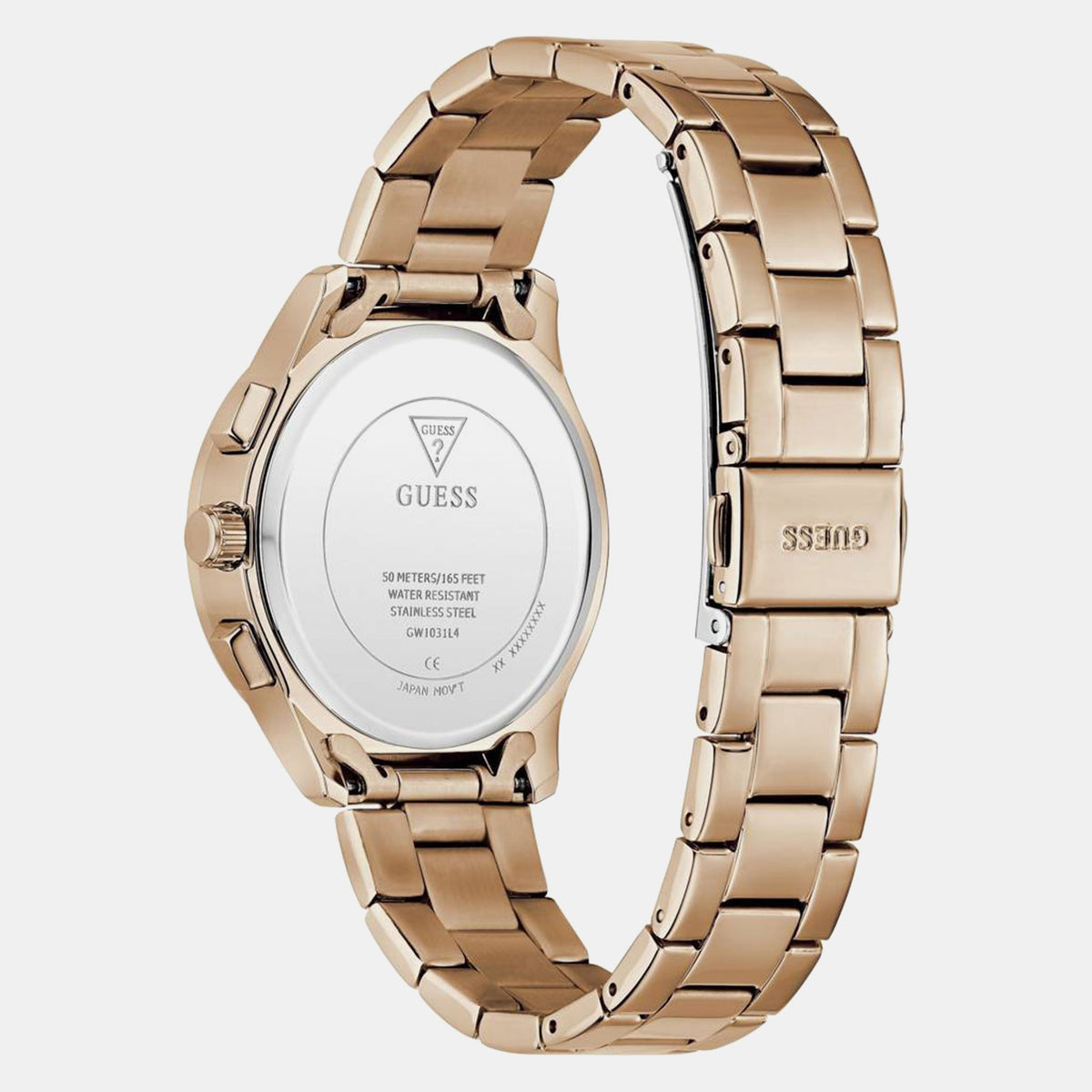 Gd Birdie Women Quartz Rose Gold Dial Multi-Function Stainless Steel Watch Gw1031L4
