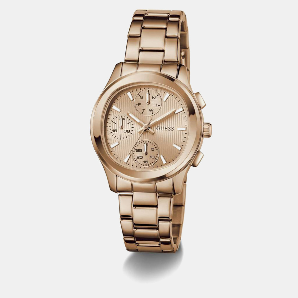 Gd Birdie Women Quartz Rose Gold Dial Multi-Function Stainless Steel Watch Gw1031L4