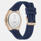 Women Quartz White Dial Multi-Function Silicone Watch GW1034L4