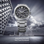 Astron Men Solar Blue Dial Chronograph Titanium Watch HAB002J1