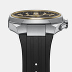 Astron Men Solar Black Dial Chronograph Silicone Watch HAB003J1